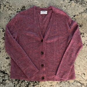 Old Navy Pink Classic Knit Cardigan Sweater